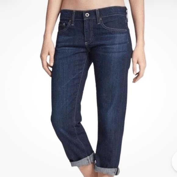 Ag Adriano Goldschmied Denim - AG Adriano Goldschmied Tomboy Cropped Relaxed Straight Jeans Size 31